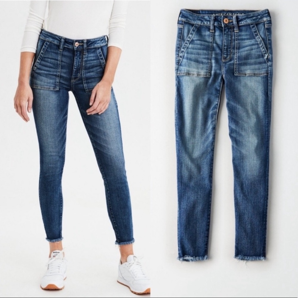 American Eagle | High Rise Jegging Crop Jeans - Picture 1 of 7